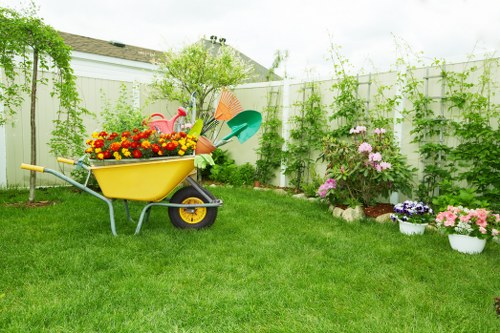 Professional gardening services maintaining a Vauxhall garden